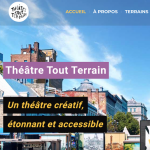 Le Théâtre Tout Terrain lance son nouveau site internet